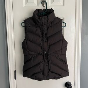 J. Crew puffer vest, brown, excellent used condition